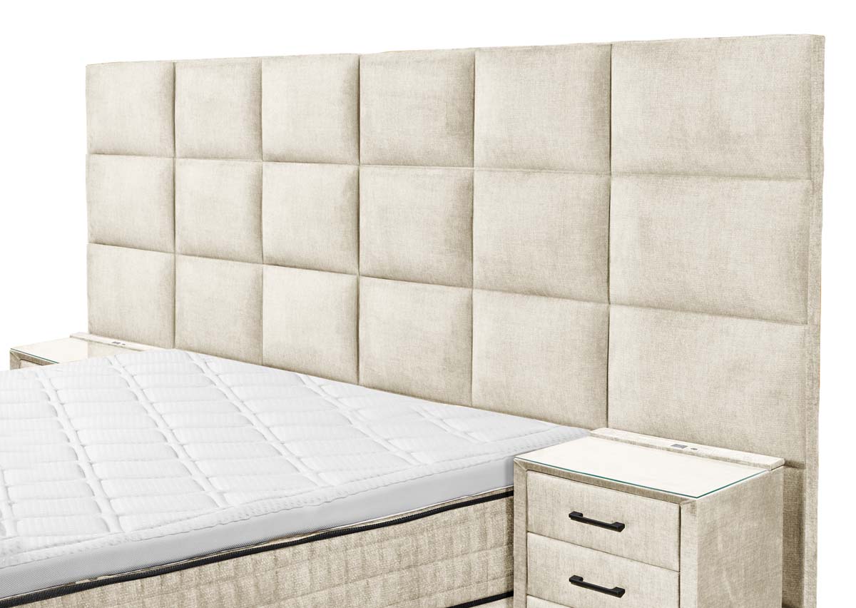 Naro XL Boxspringbett 180x200cm Vogue Creme