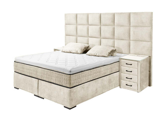 Naro XL Boxspringbett 160x200cm Vogue Creme