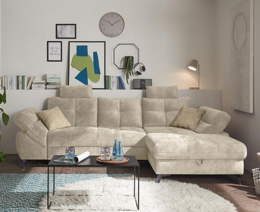 Nevis Ecksofa 288x170 cm, mit Schlaffunktion & Bettkasten