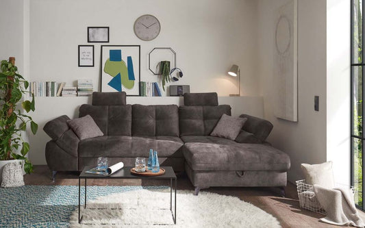 Nevis Ecksofa 288 x 170 cm Braun