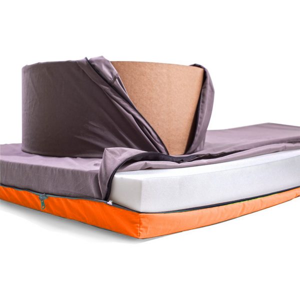 Paq Bed multifunktionaler Sitzsack, Gästebett, Orange - Froschkönig24