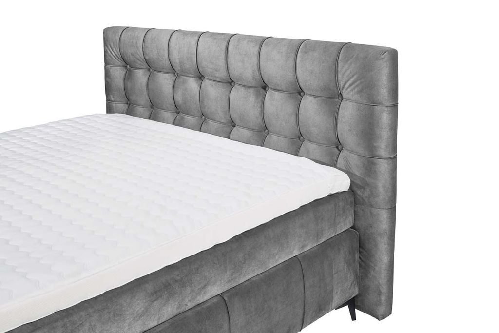 Oregon Boxspringbett 180x200 cm Grau