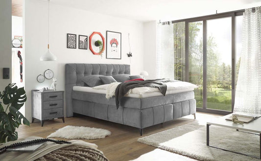 Oregon Boxspringbett 160x200 cm Grau