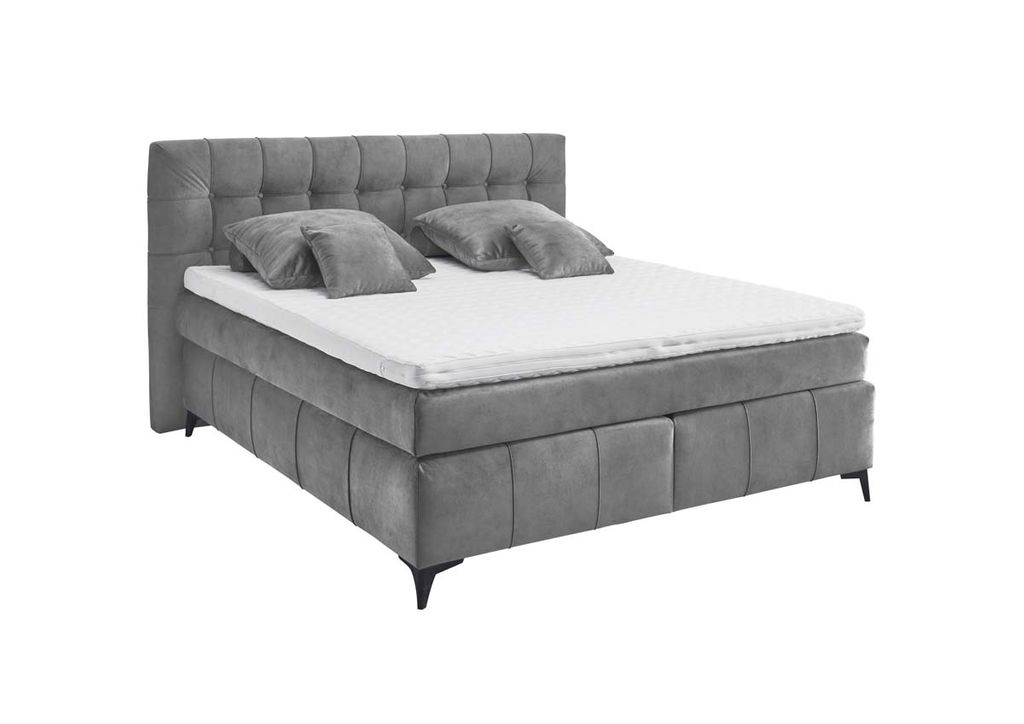 Oregon Boxspringbett 180x200 cm Grau