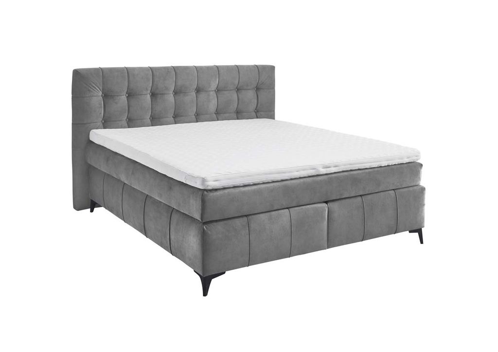 Oregon Boxspringbett 180x200 cm Grau