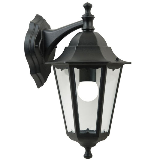 Cardiff Wandlampe Down Gartenleuchte Schwarz