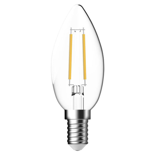 Glühbirne C35 E14 470lm C Transparent 4 Watt