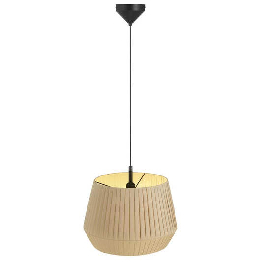 Dicte Pendellampe Hängelampe Ø 40 cm Beige/Schwarz