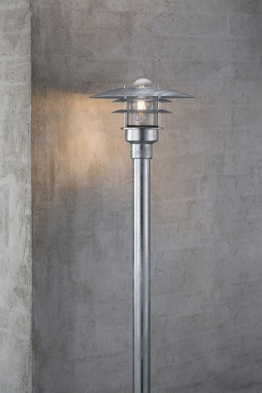 Lønstrup Gartenlampe Gartenlaterne Ø 32 cm Outdoor Verzinkt Silber