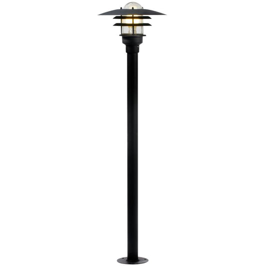 Lønstrup Gartenlampe Gartenlaterne Ø 32 cm Outdoor Verzinkt Schwarz