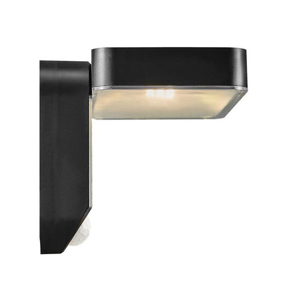 Rica Square Solar Wandlampe Schwarz