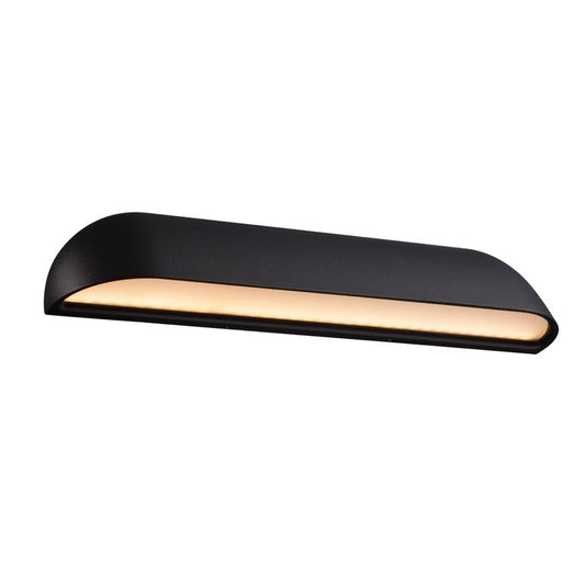 Front LED Wandlampe 36 x 6,8 cm Schwarz