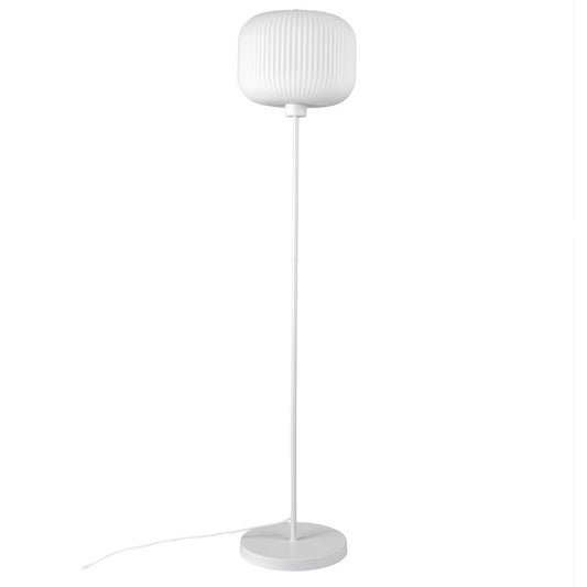 Milford Stehlampe Leselampe Ø 30 cm Weiß