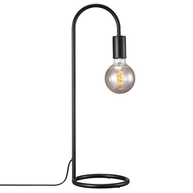 Paco Tischlampe E27 Schwarz