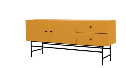 *AUSSTELLUNG* Tenzo Cocktail Sideboard Mustard / Schwarz