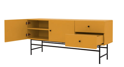 *AUSSTELLUNG* Tenzo Cocktail Sideboard Mustard / Schwarz