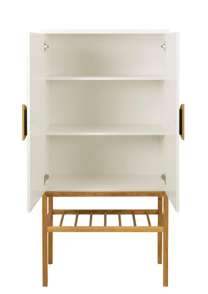 Tenzo Scoop Highboard Weiß / Eiche