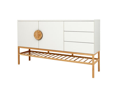 Tenzo Scoop Sideboard Weiß / Eiche