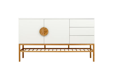 Tenzo Scoop Sideboard Weiß / Eiche