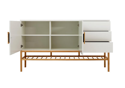 Tenzo Scoop Sideboard Weiß / Eiche