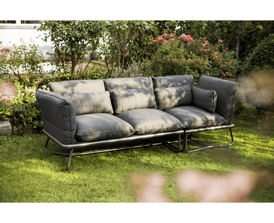 Kettler Gartenlounge Gentle 3-Sitzer Outdoorsofa Sunbrella / Anthrazit