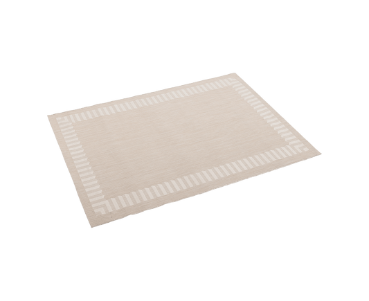 Kettler Frame Outdoorteppich Größe wählbar Beige Grau