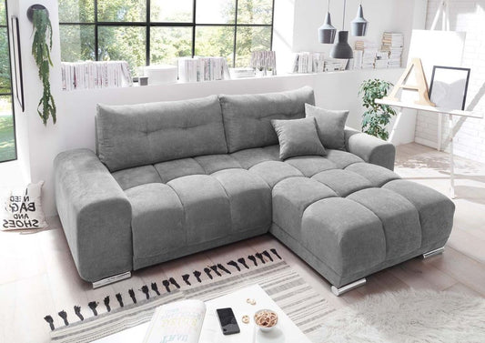 Paco Ecksofa 264x186 cm Schlamm (Grau-Braun)