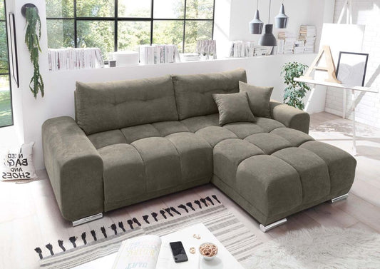 Paco Ecksofa 264x186 cm Stone (Braun-Grau)