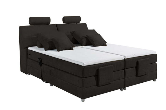 Palermo 180x200 cm Boxspringbett mit Motor Anthrazit