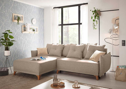 Pamplona Ecksofa 255x185 cm Beige