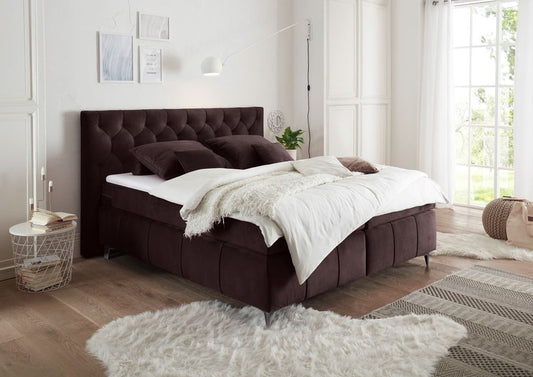 Pembroke Boxspringbett 160x200cm Aubergine