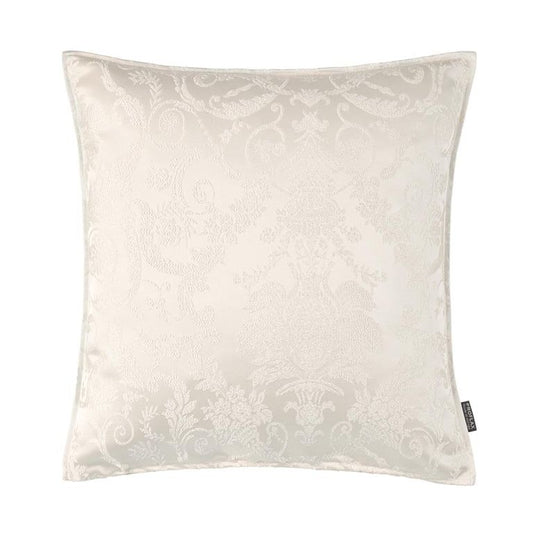 Arbon Kissenbezug, Jacquard mit Floralmuster, Ecru (Beige)