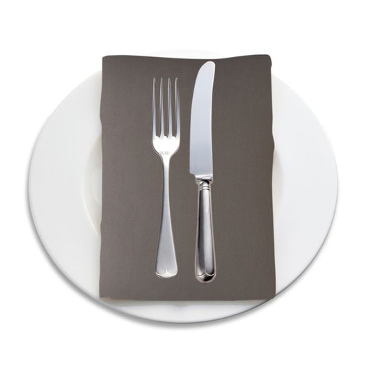 Cochin 6x Set Servietten, mit Metall-Glanz 40x40 cm, Grau