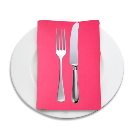 Cochin 6x Set Servietten, mit Metall-Glanz 40x40 cm, Pink