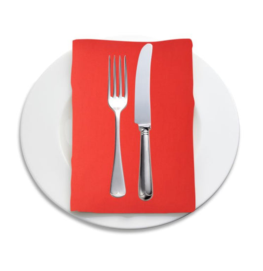 Cochin 6x Set Servietten, mit Metall-Glanz 40x40 cm, Rot