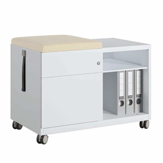 60619 Bisley Camira Lucia Magnetischen Sitzkissen für Stahl-Rollcontainer 56,5 cm Oyster