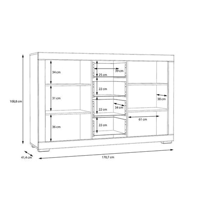 SANREMO Sideboard Weiß