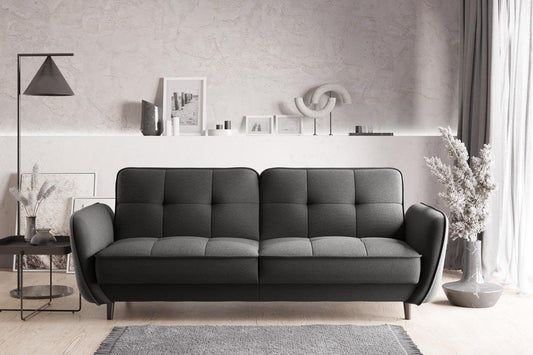 Bellis Schlafsofa 220x90 cm Dunkelgrau (Webstoff - Vero)