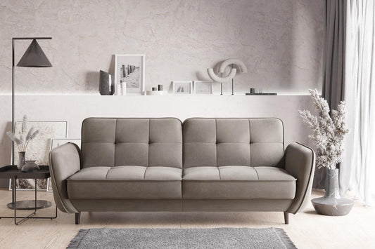 Bellis Schlafsofa 220x90 cm Beige (Webstoff - Sola)