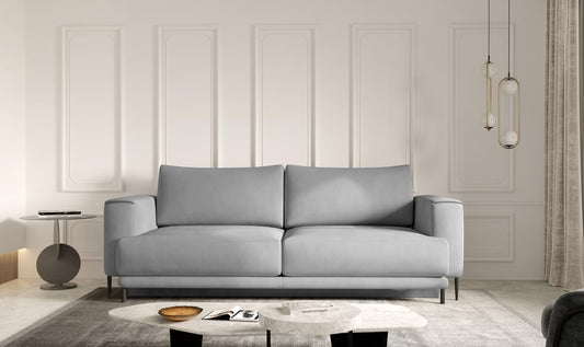 Dalia Schlafsofa 260x95 cm Grau (Samt)