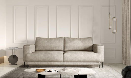 Dalia Schlafsofa 260x95 cm Beige (Kunstleder)