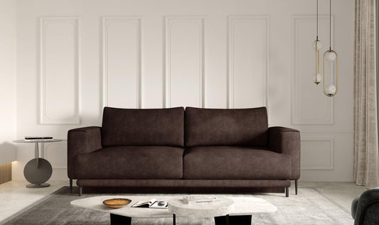 Dalia Schlafsofa 260x95 cm Dunkelbraun (Kunstleder)