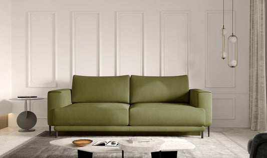 Dalia Schlafsofa 260x95 cm Grün (Samt)