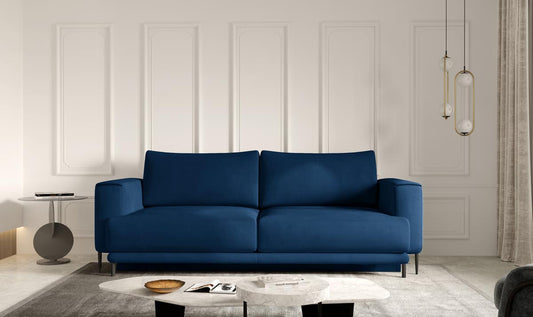 Dalia Schlafsofa 260x95 cm Dunkelblau (Samt)