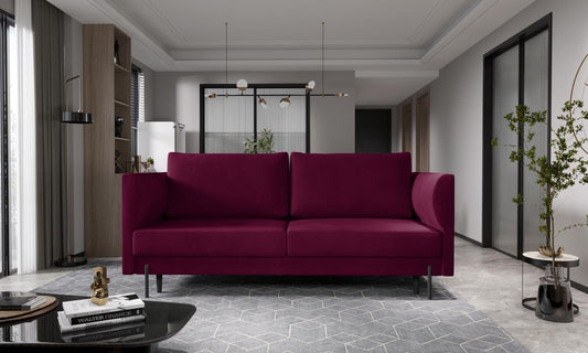 Revi Schlafsofa 215x98 cm Lila (Samt - Matt)