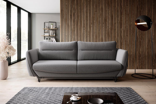 Silva Schlafsofa 236x95 cm Dunkelgrau (Velour)