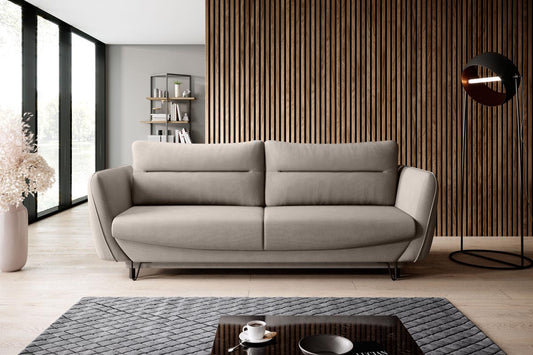 Silva Schlafsofa 236x95 cm Beige (Velour)