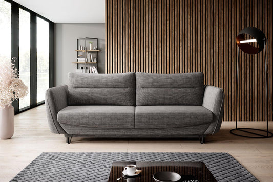 Silva Schlafsofa 236x95 cm Grau (Webstoff)