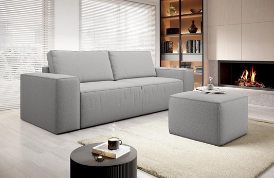 Silla Schlafsofa 260x104 cm Grau (Velour - Gojo)