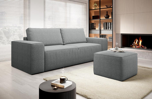 Silla Schlafsofa 260x104 cm Grau (Webstoff - Vero)